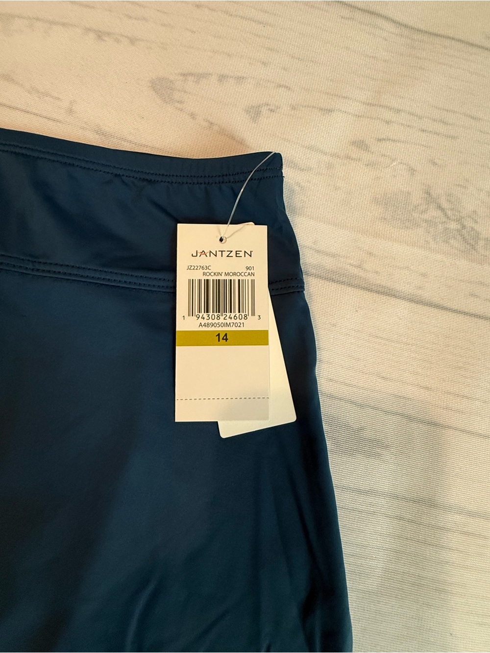 Jantzen Swim Skirt/Skorts Light Blue & Dark Blue, Bundle of 2 - Picture 10 of 13